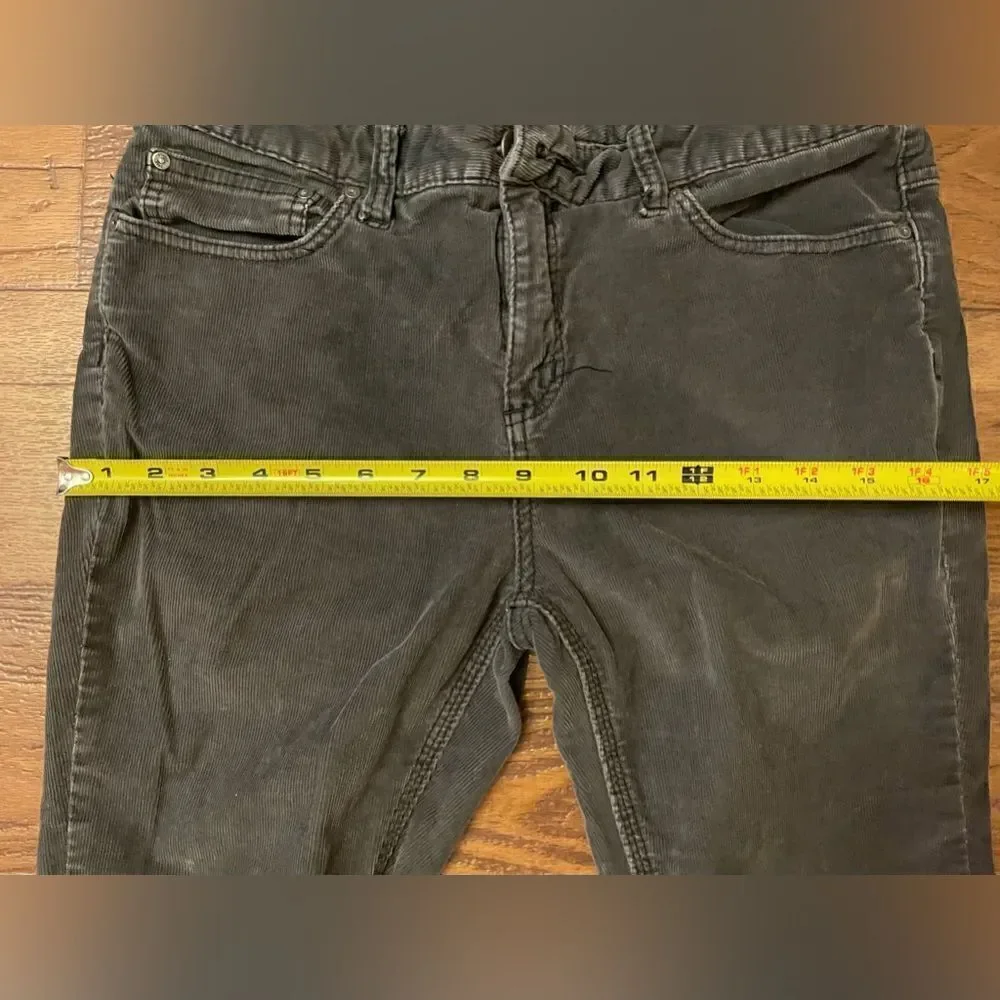 Free People l Gray Corduroy Pants l Size 28 l EUC